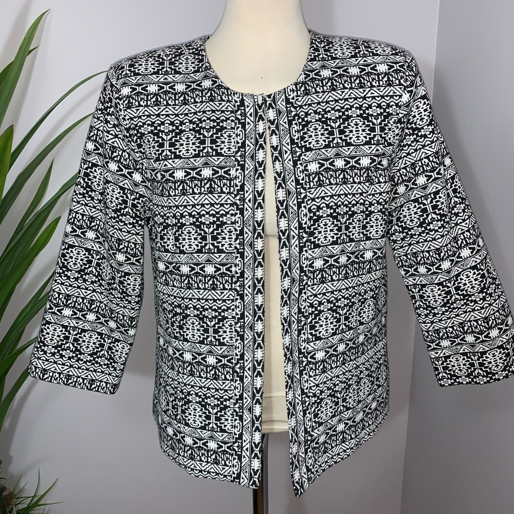 Christopher Banks Black & White Dress Jacket